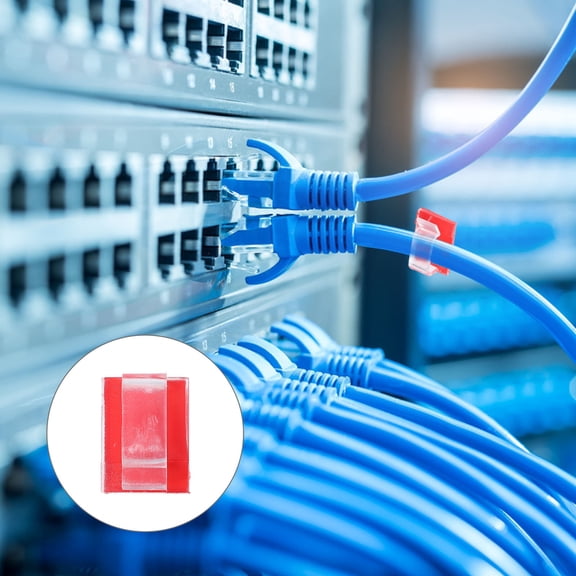 HINTRMENT 100Pcs R-Type Plastic Cable Clips Cord Organizer For Home Office Desk Organization 1.8x1.4Cm