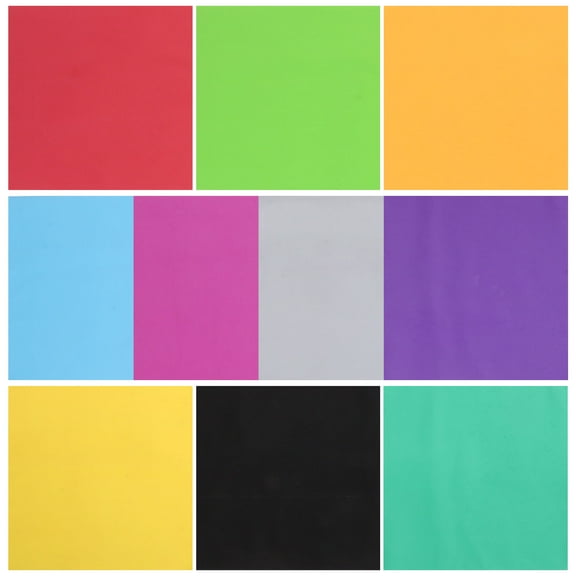 HINTRMENT 10Pcs Assorted Color EVA Foam Sheets Craft Enthusiasts 50x50cm