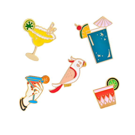 HINTRMENT 10Pcs Bird Brooch Cartoon Style Simple and Alloy Wedding Dresses Hats Scarves