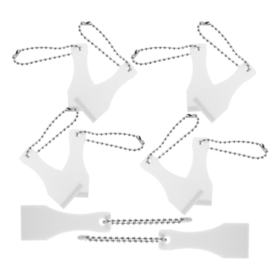 HINTRMENT 10Pcs Small White Scratch Off Scraper Tool for Tickets Labels and Sticker Removal