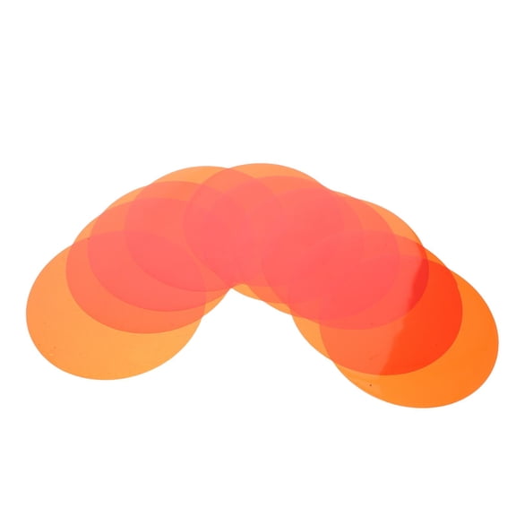 HINTRMENT 10Pcs Warm Orange Lighting Gel Filter Sheets Plastic Film for Ambient Light Decor
