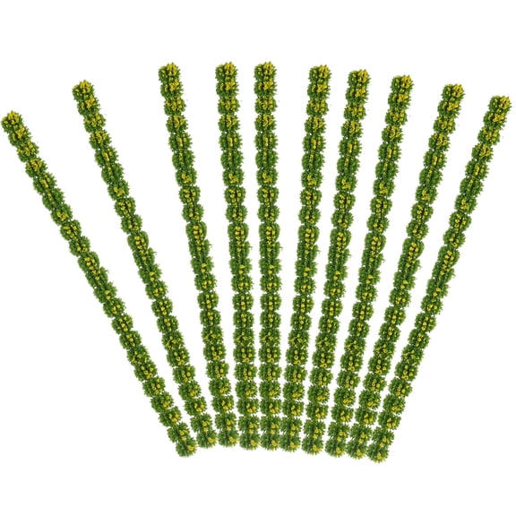 HINTRMENT 10Pcs Yellow Simulation Flower Cluster For Artwork Items Diy Enthusiasts Mini House Ornament