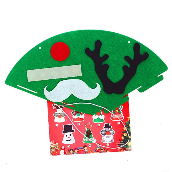 HINTRMENT 12Pcs Assorted Color Christmas Style DIY Paper Hats Comfortable to Wear for Children Party Decorations