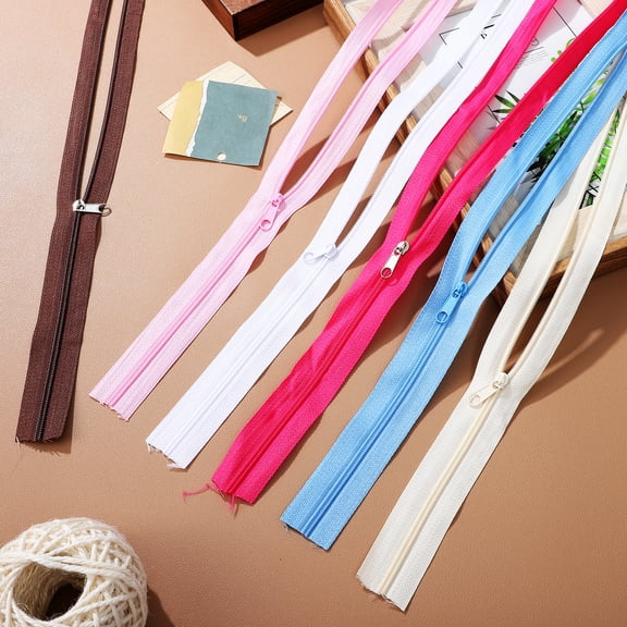 HINTRMENT 12Pcs Zipper Roll for Sewing Enthusiasts Diy Projects Assorted Color Wear-Resistant