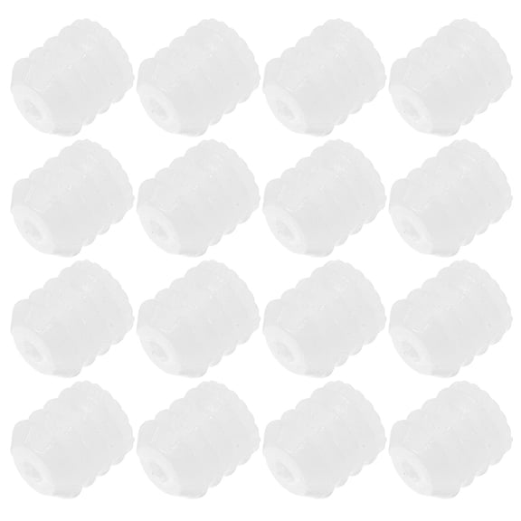 HINTRMENT 150Pcs White Plastic Dowel Inserts for Furniture Connector Fittings and Hinge Adjustment
