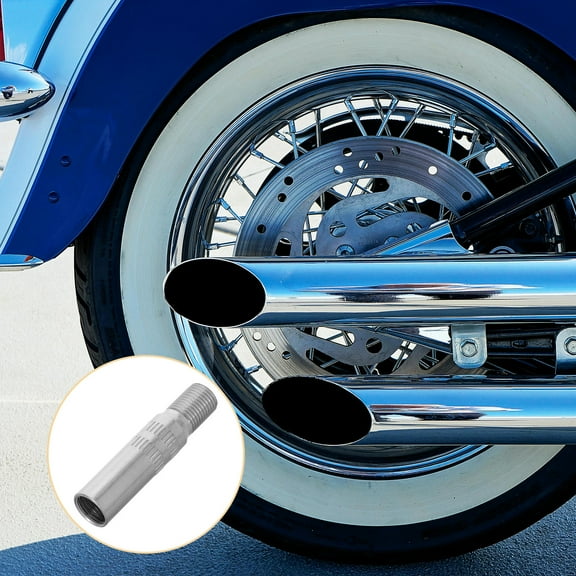 HINTRMENT 1Pack Copper Chrome Plating Valve Cap Stem Extension For Inflation Convenience 3.90X0.80X0.80in