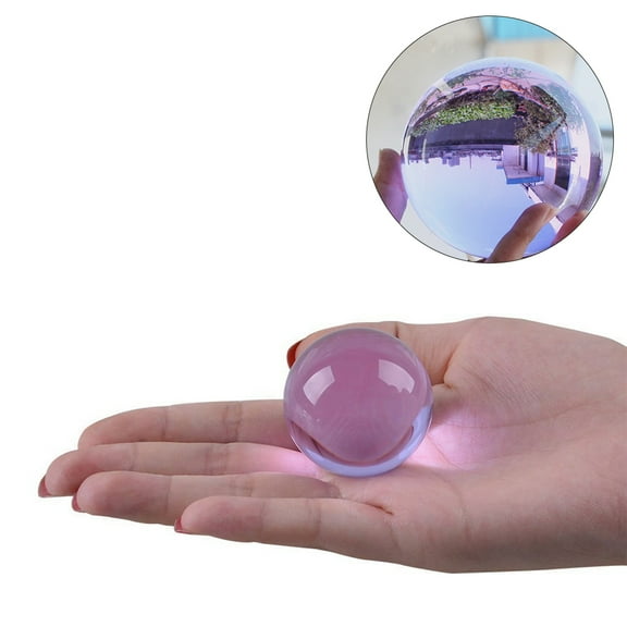 HINTRMENT 1Pack Gazing Sphere Crystal Ball 4cm x 4cm x 4cm For Meditation And Juggling