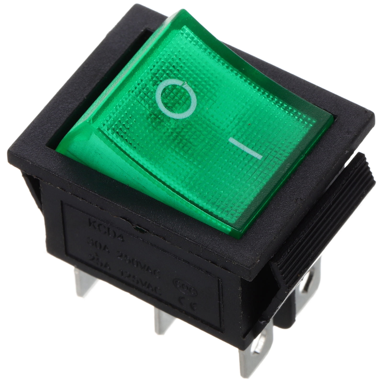 HINTRMENT 1Pack Green Rocker Switch with Power Status Indication for ...