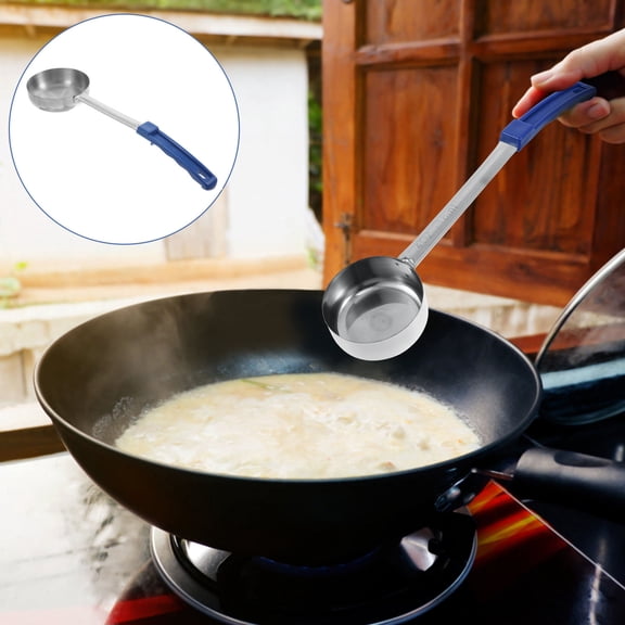 HINTRMENT Serving Ladle Long Handle Stainless Steel for Portion Control 1Pcs