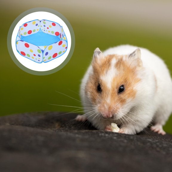 HINTRMENT 1Pc Hamster Fence Foldable Polyester Pet Barrier Fence for Home Use Easy Storage
