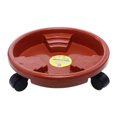 thumbnail image 1 of HINTRMENT 1Pcs Aesthetic Design Planter Base with Wheels for Home Items 11.2X11.2X3.5In, 1 of 7