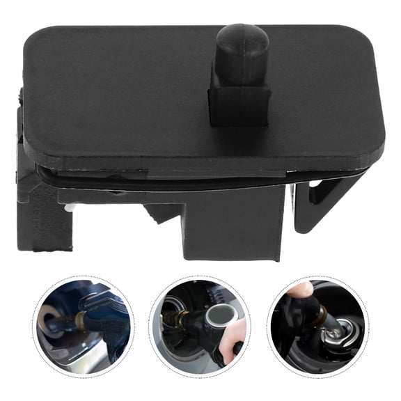 HINTRMENT 1Pcs Black Plastic Cap Release Lock Actuator for Car Refueling 1.61X0.94X0.94in