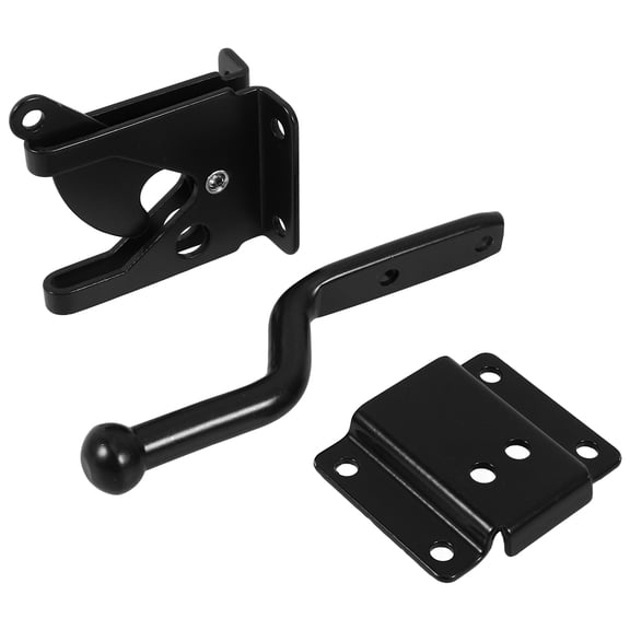 HINTRMENT 1Pcs Galvanized Iron Self-Locking Gate Latch for Pool Locking Gate and Fence