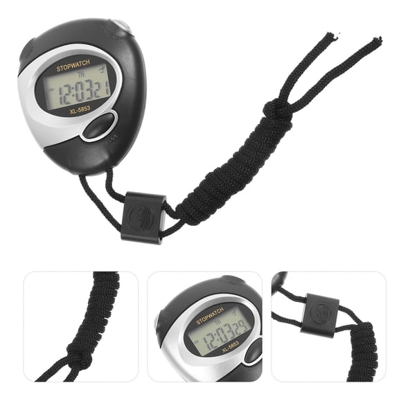 HINTRMENT 1Pcs LCD Display Anti-skid Digital Sports Timer for Referees and Outdoor Activities