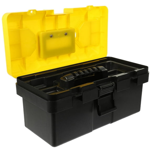 HINTRMENT 1Pcs Mechanic Tool Box with Safe Buckles Multi Color 36X18.5X18Cm for Power Tools Waterproof and Anti-drop