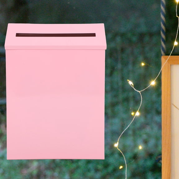 HINTRMENT 1Pcs Retro Minimalist Iron Mailbox for Home and Office Decor 11.4X8.5X2.4in