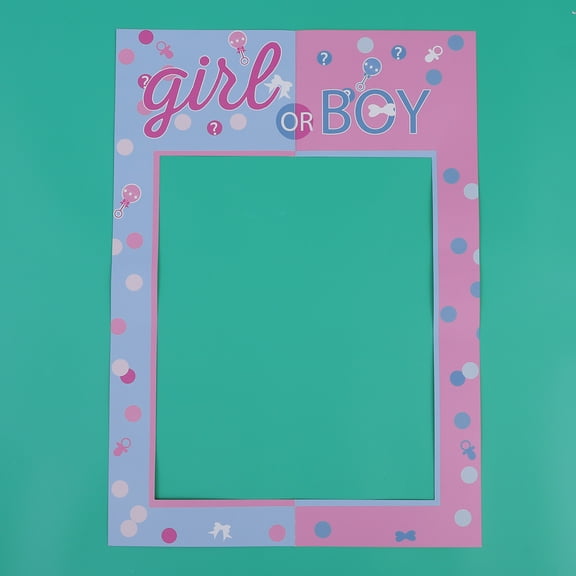 HINTRMENT 1Pcs Romantic Fashion Paper Photo Frame for Kids Birthday Party Favors 11.8x26.8x0.04in