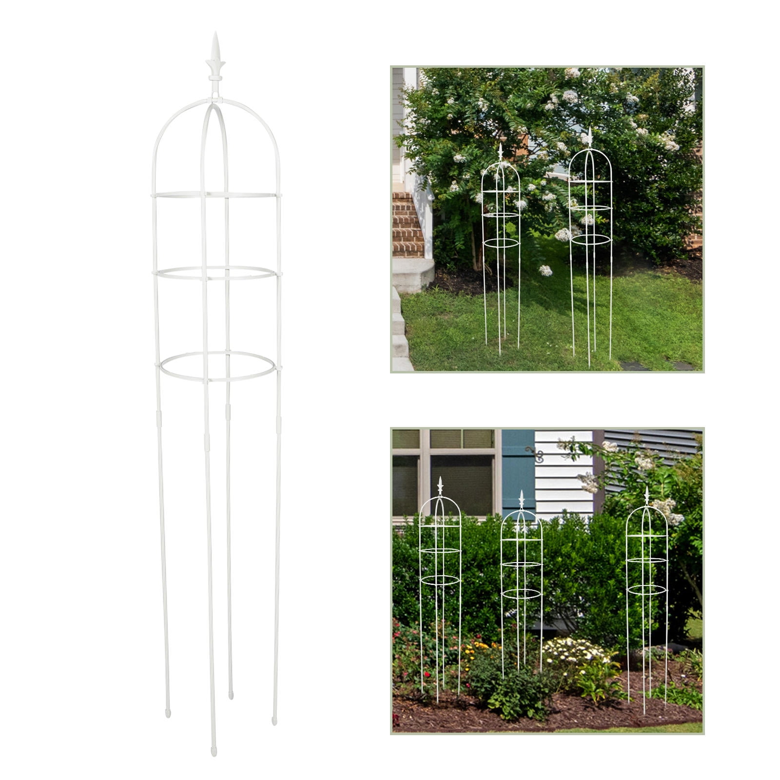 HINTRMENT 1Set Garden Trellis for Flower Pots and Climbing Vines 160x31cm