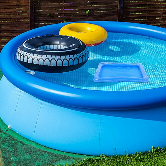 HINTRMENT Square Inflatable Serving Tray Blue Pvc 1Set