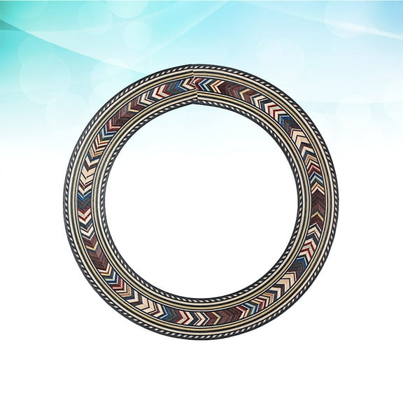 HINTRMENT Multi-Color Wood Guitar Rosette Inlay Set for Soundhole Decoration in Acoustic Musical Instruments