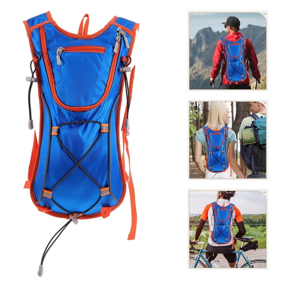 HINTRMENT 1Set Nylon Hiking Backpack for Men Women with Water Reservoir Compartment 16.5x8.7x3.1in
