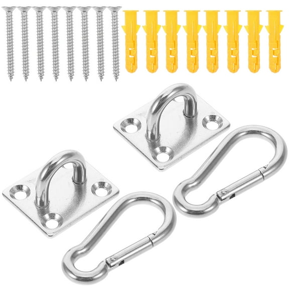 HINTRMENT 1Set Pad Eye Plate Hooks for Various Occasions Heavy Duty Ceiling Hooks 1.30X1.10X0.86In