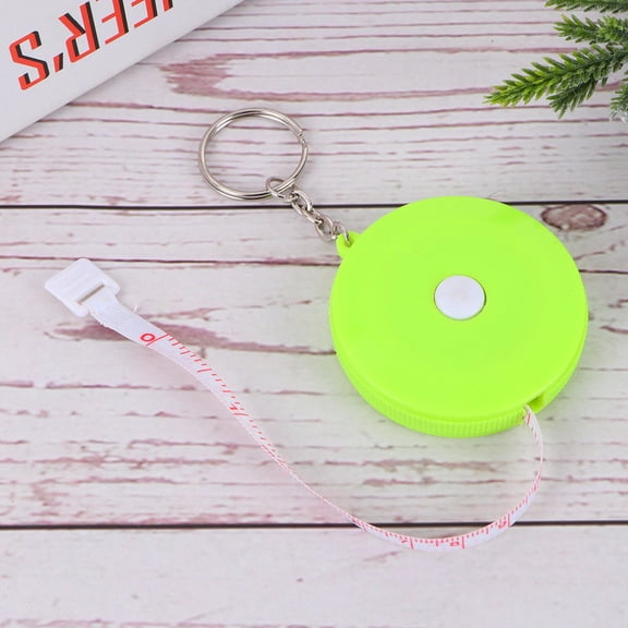HINTRMENT High Precision Tape Measure Tool Portable Green Plastic and Metal for Home Use