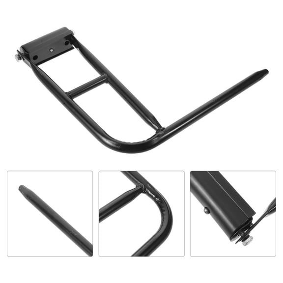 HINTRMENT Truck Rearview Mirror Set with Mounting Bracket for Tractor and Forklift, Black Weatherproof Design, Lens