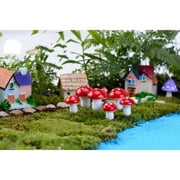 HINTRMENT 20Pcs Colorful Mushrooms in Assorted Colors for Home Decor and Micro Garden Creation 0.8x0.8x0.8in