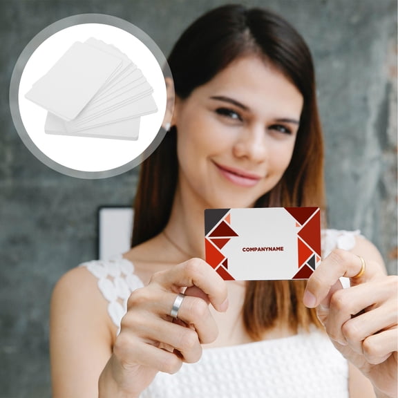 HINTRMENT 20-Pack Double-Sided Sublimation Badge Blanks for Student Name Tags and ID Badges
