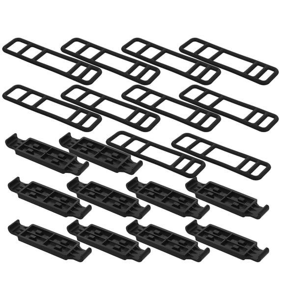 HINTRMENT 20Pcs Plastic Dash Cam Mounting Clip Rearview Mirror Holder Strap for Vehicle Camera