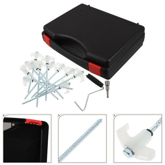 HINTRMENT 20X Tent Spikes for Outdoor Events Metal Spiral Assorted Color