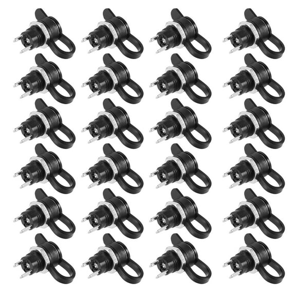 HINTRMENT 24Pcs Panel Mounting Adapter Power Weather Proof Electrical Connectors Female