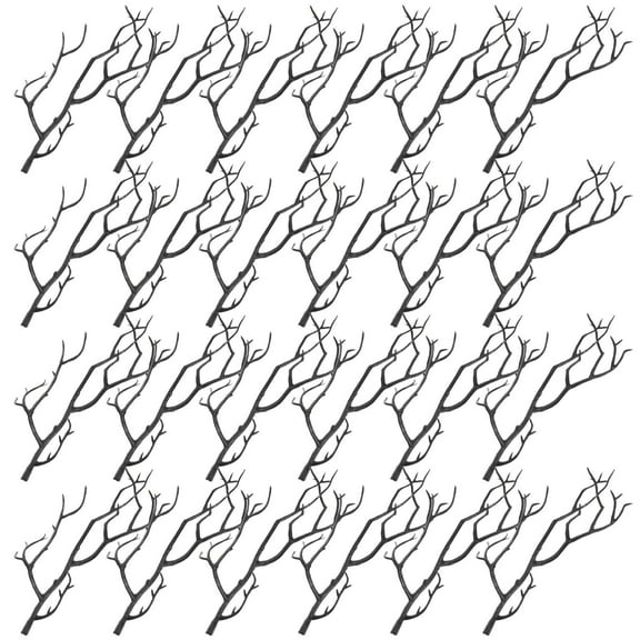 HINTRMENT 24pcs Indoor Settings Fake Tree Branch Artificial Antler Shaped Plastic DIY Crafts for Studies