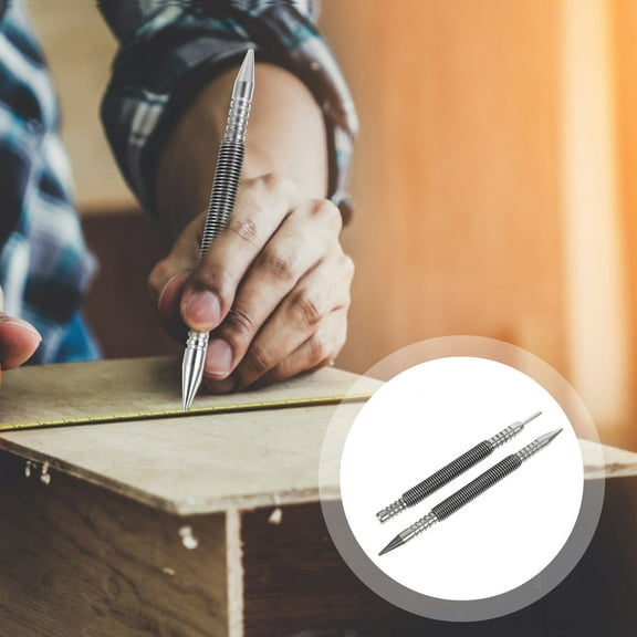 HINTRMENT 2Pcs Cylindrical Nail Setter for Metal and Wood 5.31X0.39X0.39in