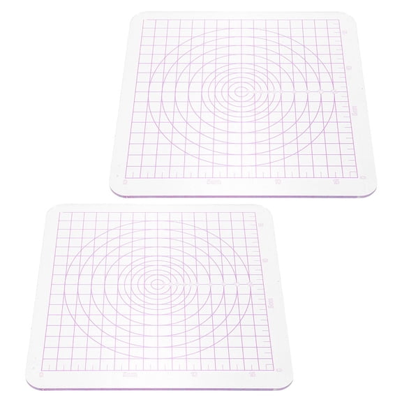 HINTRMENT 2Pcs Multi Color Acrylic Clay Rolling Boards for Easy DIY Clay Shaping Projects