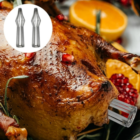 HINTRMENT 2Pcs Poultry Roaster Cooker Rack Non-Deforming For Home Grilling 11X2.4CM