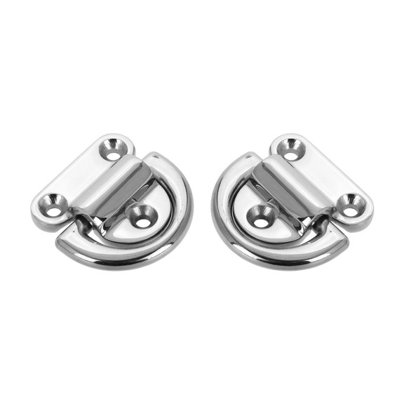 HINTRMENT Stainless Steel D Ring, Boat Deck Anchor, Corrosion Resistant, Universal Installation, 2Pcs