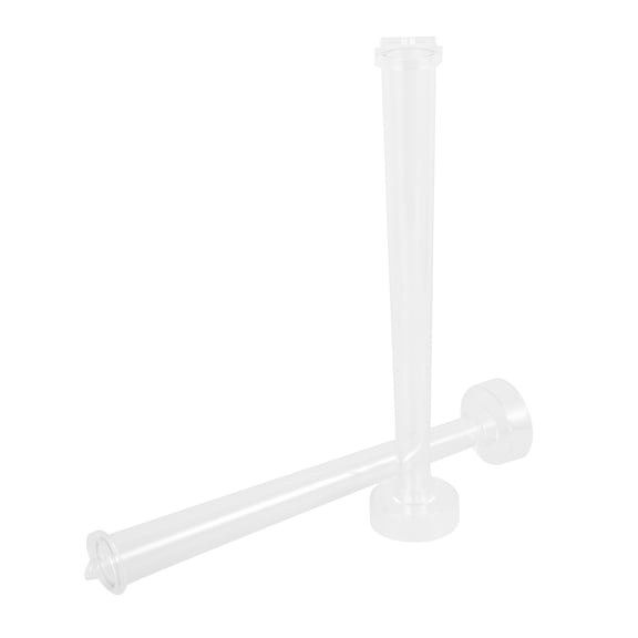 HINTRMENT 2Pcs Taper Candle Mold Set Rod Shaped Diy Candle Casting Plastic Transparent 10.41X2.04X2.04in
