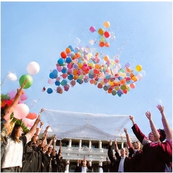 HINTRMENT 2Sets Balloon Drop Bag White Plastic Tool for Balloon Transport and Festive Celebration