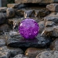 HINTRMENT 2Sets Purple Crystal Ball Tabletop Waterfall Fountain Decor ...