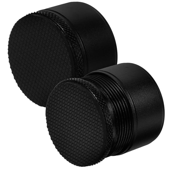 HINTRMENT 2Pcs Black Metal Bed Risers Stable Furniture Lifts for Sofa Couch Cabinet Legs