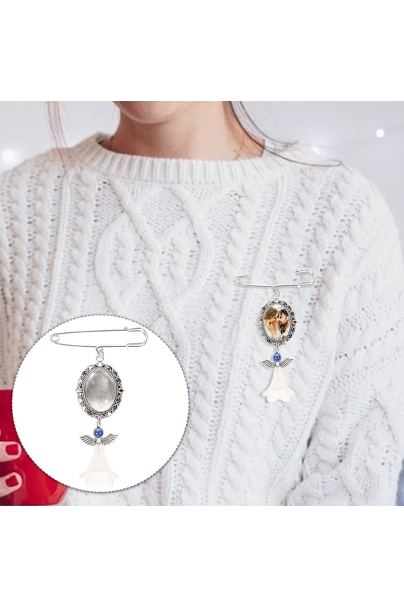 2pcs Wedding Bouquet Photo Charms Memorial Photo Frame Pendants
