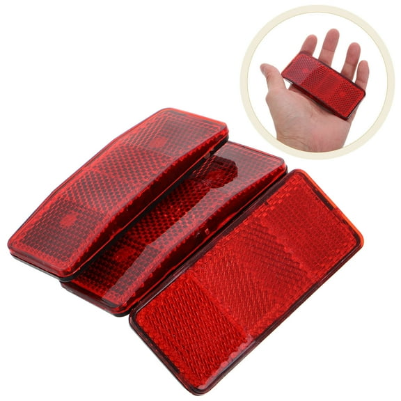 HINTRMENT 3Pcs Bicycle Reflectors for Mountain Bike Accessories Night Safety 1.9x0.8x1in