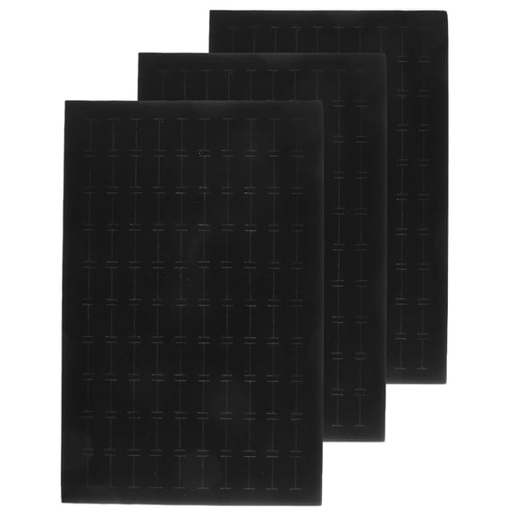 HINTRMENT 3Pcs Jewelry Case Insert Sponge Black for Easy Stacking and Safe Jewelry Storage