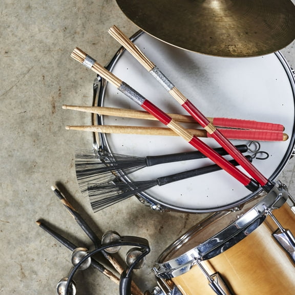 HINTRMENT 4-Pack Black Protective Covers with Anti- Grip for Professional Drum Players