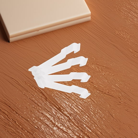 HINTRMENT 4Pcs Organizer Clips White Plastic Storage Box Aid for Home and Office Users