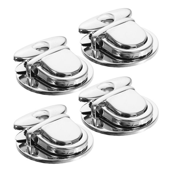 HINTRMENT 4Pcs Compact Metal Purse Closure Latches Golden Bag Hardware for Backpack and Luggage