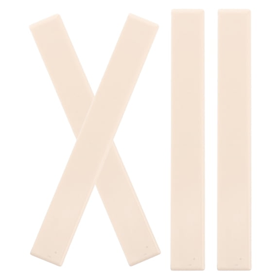 HINTRMENT 4Pcs Rectangular Bone Saddle Acoustic Guitar Parts for Musical Instrument Maintenance 3.14X0.43X0.12in