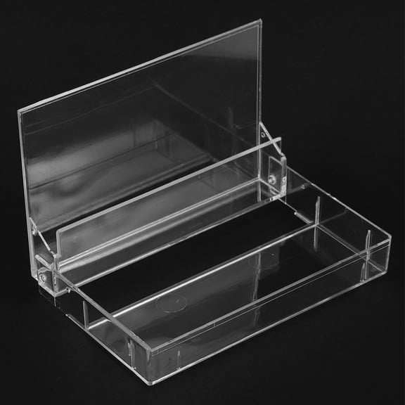 HINTRMENT 4Pcs Transparent Cassette Tape Storage Boxes Fit Replacement Cases for Home Use
